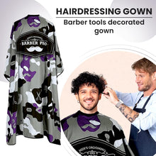 OM-SOL Salon Hairdressing Barber Cape, Hair Cutting Cape with Soft Neck Brush and Water Spray Bottle Hairdressing Gown for Men, Women and Kids Barber Accessories