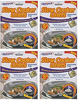 20 Sealapack Slow Cooker Liners Cooking Bags 4 x 5 Pack For Round & Oval Cookers