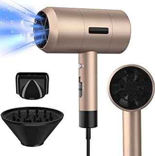 Hair Dryer, 2000W Ionic Hairdryer, 3 Speeds/Hot and Cold Air/Negative Ion Thermostatic Hair Care, Fast Drying, Professional Hairdryer with Diffuser for Home Salon Travel Women & Men