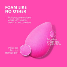 Beautyblender - Original Makeup Applicator Sponge - for Powder Liquid Coverup BB Cream or other Cosmetic Foundation Products - in Pink