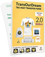 Heat Transfer Paper for T Shirts A4 Printable Heat Transfer Vinyl, Vivid  Color & Durable Iron