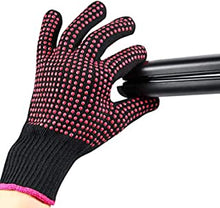 Professional Heat Resistant Glove Non Slip Silicone Bump for Hair Styling Heat Blocking for Curling, Flat Iron and Curling Wand Suitable for Left and Right Hands, 1 Piece