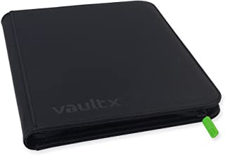 Vault X Premium Exo-Tec® Zip Binder - 9 Pocket Trading Card Album Folder - 360 Side Loading Pocket Binder for TCG