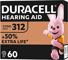 Duracell Hearing Aid Batteries Size 312, pack of 60 [Amazon exclusive]