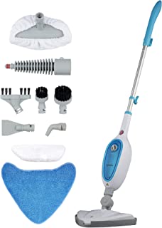 Vytronix USM13 10-in-1 Multifunction Upright Steam Cleaner Mop | Kills 99.9% of Bacteria | Steamer For Cleaning Hard Floors, Carpets, Bathroom, Kitchen, Windows, Garments & Upholstery | 6m Power Cord