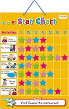 Fiesta Crafts Star Chart - Magnetic Activity Board for Kids, Toddlers, Preschoolers, Boys & Girls - Teaches Responsibility, Good Behaviour & Chore Obedience at Home or in the School Classroom