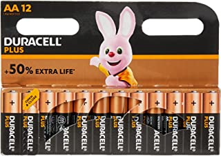 Duracell ESM-018565 AA Battery, 1.5V, Pack of 12