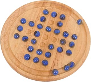 Bigjigs Toys Classic Wooden Solitaire Game with Marbles