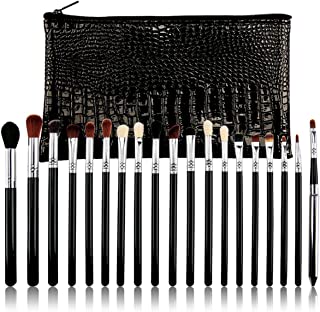 19 PCS Eyeshadow Brushes Eye Brushes Makeup Brushes Set for Concealer Eyebrow Eyeliner Eye Shadow Blending Cosmetics Brushes with PU Leather Carry Traveling Bag