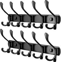 Homephix Coat Hooks Wall Mounted - Stainless Steel Coat Hooks for Wall - Multipurpose and Heavy Duty Coat Rack - Premium Design Wall Hooks Clothes Hooks and Wall Hanger with Fittings Included