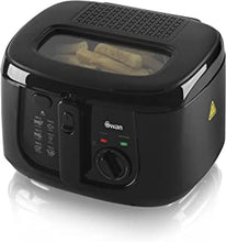 Swan 2.5 Litre Deep Fat Fryer with Viewing Window, Adjustable temperature controls, Easy Clean, 1800 W, Black, SD6080BLKN