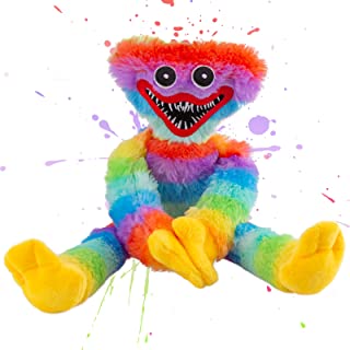 Rainbow Huggy Wuggy Poppy Playtime 40cm/15.75in Monster Horror Soft Toys Rainbow Stuffed Dolls Stuffed Animals Halloween, for Girls and Boys Collectible