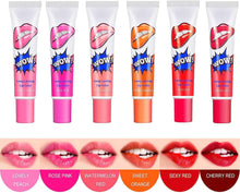 peel off lip stain, 6 pcs lip stain peel off, Tattoo Magic Color Lip Gloss Sets, 6 Colors, Lip Stain for Women Colorful Glossy Lipstick Waterproof Tint Long Lasting Cosmetic Gift Set For Girls