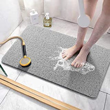 Bingobang Bath Mats Non Slip,Shower Mat Rubber 60x40cm,Extra Soft Anti-Mould, Machine-Washable,For Bathroom Floor,Bathtub(Grey)