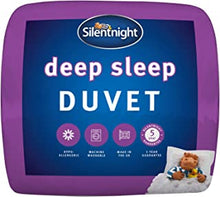 Silentnight Deep Sleep Duvet 10.5 Tog - All Year Round Soft Fluffy Comfortable Duvet - Hypoallergenic Machine Washable - Double, White, 444736GE