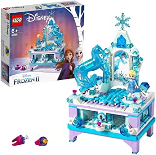 LEGO 41168 Disney Frozen 2 Elsa's Jewellery Box Creation, Collectible Toy for Kids with Princess Elsa Mini-Doll and Nokk Figure plus Lockable Drawer & Mirror