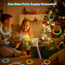 DELEE Glow Sticks, Glowsticks Party Packs, Party Bag Fillers with Bracelet Connectors, Glow Neon Necklaces for Kids Dark Party Supplies,Wedding,Festival,Christmas Decoration(100PCS)