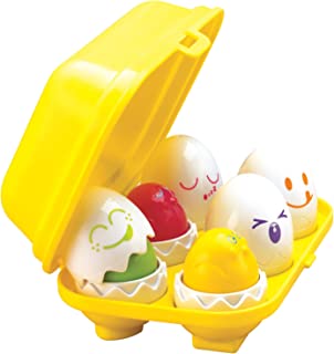 TOMY Toomies Hide and Squeak Eggs, Educational Shape Sorter Baby, Toddler and Kids Toy, Suitable For 6 Months and 1, 2 and 3 Year Old Boys and Girls