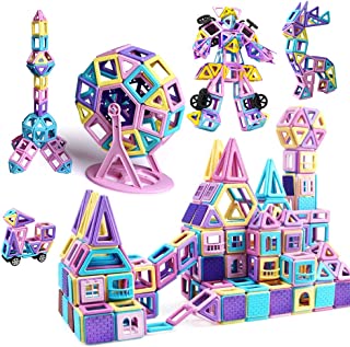 Magnetic Blocks 146Pcs Magnetic Building Blocks Children | Mini 3D Macaron Learning & Development Building Blocks Toys | Perfect for home, schools, daycare