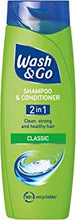 Wash & Go 2-In-1 Classic Shampoo and Conditioner, 400 ml (Pack of 6)