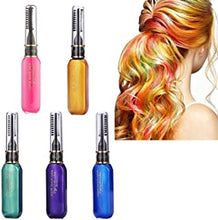 Hair Chalks For Girls,Hair Chalk,Temporary Hair Colour Spray, Hair Mascara,Coloured Hairspray For Kids,Wash In Wash Out Hair Colour,Wash Out Hair Dye For Kids, Blue Green Purple Orange Pink (5PCS)