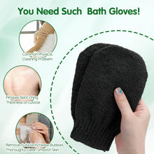 WLLHYF Exfoliating Gloves Double Sided Exfoliating Mitt Skin Body Scrub Gloves Bath Washcloths Scrubbing Glove Shower Accessories for Shower Bath Spa Massage Clean Dead, Dry Skin