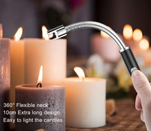 MOSUO Candle Lighter Rechargeable, Electric Arc Lighter Ignition Lighter with USB Cable, Windproof Flameless Electronic Lighters for Kitchen, Barbecue, Candles, Gas Stove, BBQ