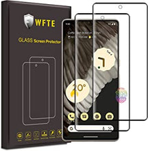 WFTE [2-Pack] Screen Protector for Google Pixel 7 Pro 3D Full Coverage,Anti-Scratch,High Transparency,Anti-fingerprint,Premium Tempered Glass Screen Protector For Google Pixel 7 Pro(Black)