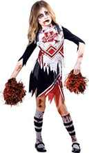 amscan 9902692 Childs Zombie Cheerleader Fancy Dress Halloween Costume High School Girls Kids Outfit (Age 9-10 years)