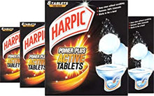 Harpic Power Plus Active Tablets for Toilet Cleaning, 8 Tablets Per Box, Pack of 4 Boxes (Total 32 Tablets)