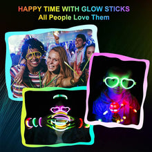 SULOLI Glow Sticks,50PCS Glow Sticks Party Packs Neon Glowsticks for kids Glow Bracelets for Dark Party Supplies