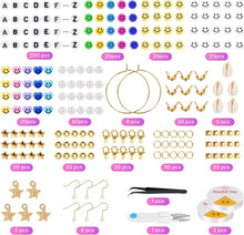 9600Pcs Clay Beads Bracelet Making Kit, 48 colors 3 Boxes Flat Round Polymer Clay Beads Spacer Heishi Beads with Smiley Face Beads Pendants Charm Kit for DIY Jewelry Making Bracelets Necklace Earrings