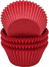 Mombake Premium Red Greaseproof Cupcake Cases Muffin Paper Baking Cups Standard Size, 100-Count