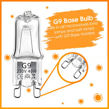 MSC 3 x 40w G9 Halogen Oven Bulbs Suitable for Oven, Salt Lamp, Lava Lamp, g9 Bulb. Dimmable and Compatible Oven Light Bulbs for Zanussi, AEG, Stoves Cooker Bulb etc Warm White 230V (3000k 3 pc 40w)