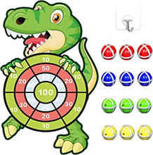 76cm Kids Dart Board Game for Age 3-9, Dinosaur Toys for Boys Velcro Dart Board Set with 12 Sticky Balls for kids 4-8, Party Tossing Game for Kids, Birthday Gifts Christmas Stocking Stuffers for 3-10