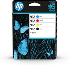 HP 6ZC74AE 912 Original Ink Cartridges, Black/Cyan/Magenta/Yellow, Multipack