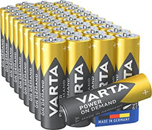 VARTA Power on Demand AA Mignon Batteries (40-pack, economy pack in environmentally-friendly packaging - smart, flexible and powerful - e.g. for computer accessories, Smart Home devices or torches)