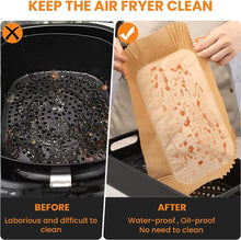 Air Fryer Liners for Ninja Dual, 100PCS Disposable Air Fryer Parchment Paper Liners, Air Fryer AF300UK AF400UK Accessories,Compatible with Ninja, Salter and Other Dual Zone Air Fryer