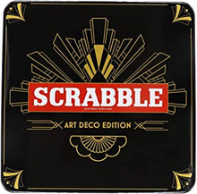 Tinderbox Games | Scrabble Art Deco Tin | Board Game | Ages 10+ | 2-4 Players | 60 Minute Playing Time