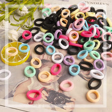 200 Pcs Candy Color Hair Bands, Small Elastics Hair Bobbles Hair Ties Stretch Strong Hairbands Colorful Seamless Ponytail Holders for Girls Kids