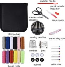 RFWIN Travel Sewing Kit 72pcs Needle and Thread Kit, Portable Mini Sewing Supplies for Beginner  Kids  Home and Emergency Use