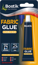 Bostik Fabric Glue, Ultra Strong and Long Lasting, Withstands Machine Washing and Ironing, 20ml