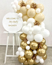 Balloons White Gold, 60 Pcs 12 inch Beige Gold White Balloons Neutral Latex Sand White Balloons with Ribbons for Wedding Birthday Baby Shower Anniversary Party Decoration