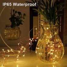 [2 Pack] Fairy Lights Battery Powered, 12M 120 LED Battery Christmas String Lights Operated Waterproof Decorative Lighting for Outdoor/Indoor Bedroom, Party,Patio,Warm White