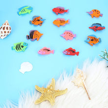 Molain Tropical Fish Toys, 12 Pieces Mini Tropical Fish Party Favors Plastic Fish Toys for Boys, Girls, Kids