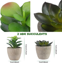 ALAGIRLS Decorative Artificial Plants in Pots Set of 4 - Small Plastic Fake Plants Indoor with Pot - Eucalyptus Rosemary Succulents Mini Faux Plants for Wall Desk Bedroom Decoration