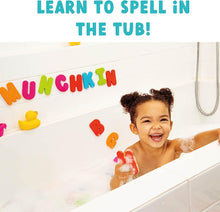 Munchkin Learn Baby Bath Foam Letters & Numbers, Mess-Free Baby Bath Toys & Shower Toys, Sticks on Tiles & Porcelain, Creative Toddler Bath Toys, Removable Kids Bath Toys - Set of 26 Floating Letters