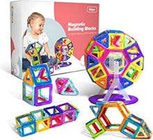 Kidoola 94pc Magnetic Building Block Toy Set – Kids Magnet Construction Jigsaw Game Gift for Boys and Girls – Children Educational Shape Forming Toy for Creativity - STEM & Sensory Development Age 3+