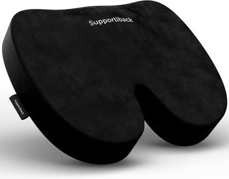 Seat Cushion - Long Lasting Comfort Premium Memory Foam Chair Cushions -- Office Chair Cushion, Car Seat Cushion, Coccyx Cushion, Tailbone and Sciatica Pain Relief, Seat Pads