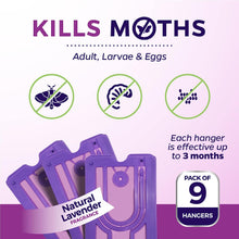 9 x Moth Killer Hangers For Wardrobes  Moth Repellent Hangers Protect Clothes In Wardrobes & Drawers  Lavender Fragrance  24 Months Protection  Trap & Balls Alternative